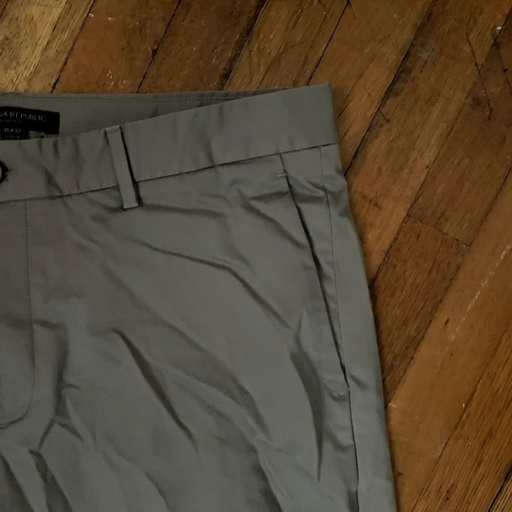 Banana Republic tan business casual dress pants pockets cotton trousers - Picture 2 of 5